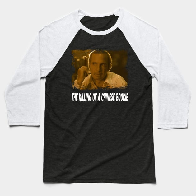 Cassavetes' Cinematic Noir Bookie Iconic Tribute Shirt Baseball T-Shirt by Iron Astronaut